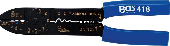 BGS Pince à sertir et dénuder 235 mm (235 mm)