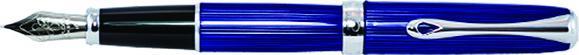 Actual product image Diplomat Fountain pen Excellence A2 Skyline blue F (Blue, Silver, 1x)