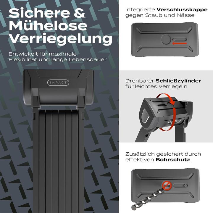 Actual product image Impact Bike Accessories FlexLock 15 folding lock (110 cm)