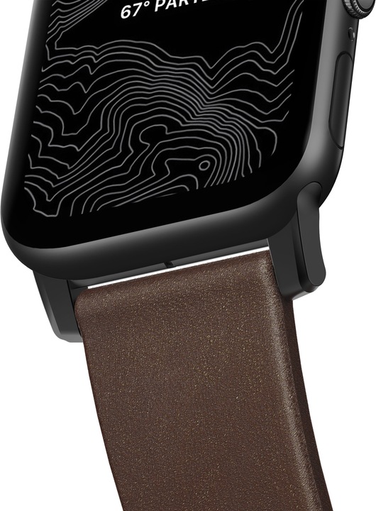Image du produit Nomad Sangle de connexion moderne (44 mm, Cuir, Acier inoxydable, Apple Watch Series 4, Apple Watch Series 5, Apple Watch Series 6, Apple Watch SE)