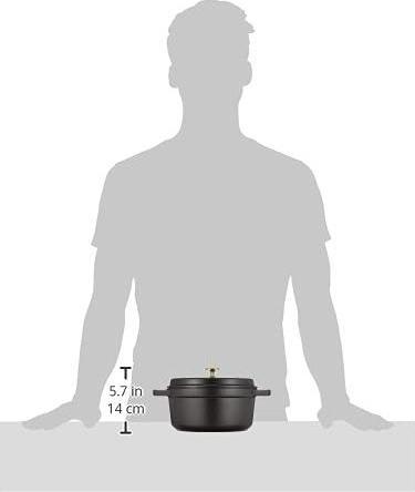 Actual product image Staub Cocotte (22 cm, Casserole + Stewpot, Cast iron)