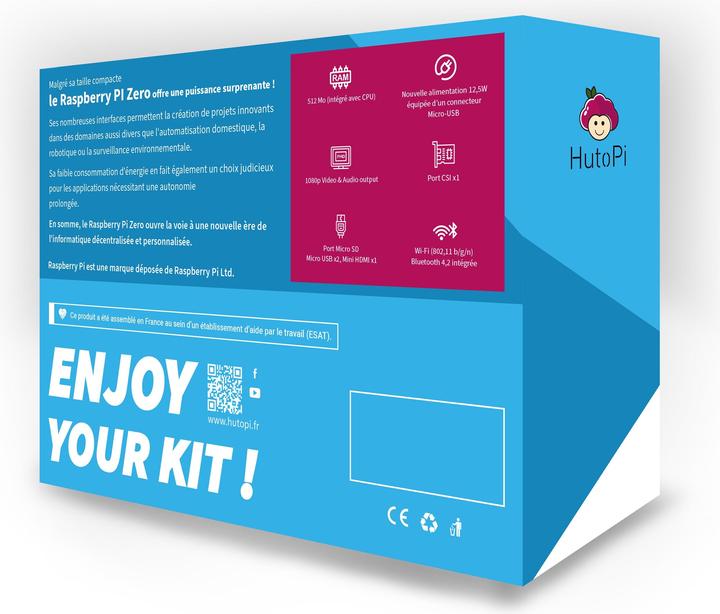 Actual product image HutoPi Raspberry Pi Zero 2WH - Starter Kit
