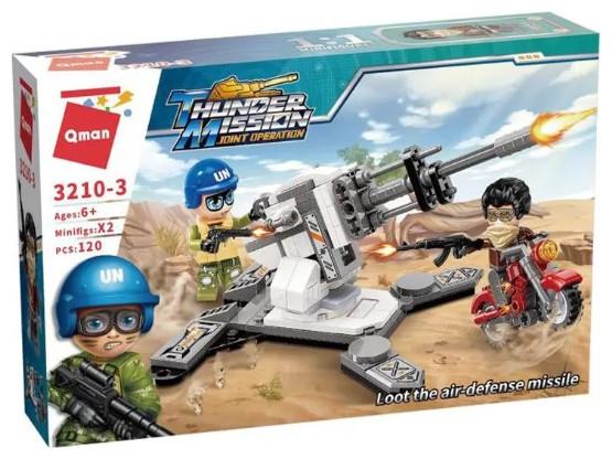 Qman Bricks Thunder Mission 3210-3 Loot the air-defense missile 120pcs for 6+ Years