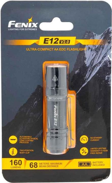 Actual product image Fenix E12 V2.0 (7.80 cm, 160 lm)