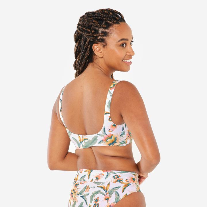 Image du produit Olaian Haut de maillot brassière surf Femme - Aurely belly blanc (46)
