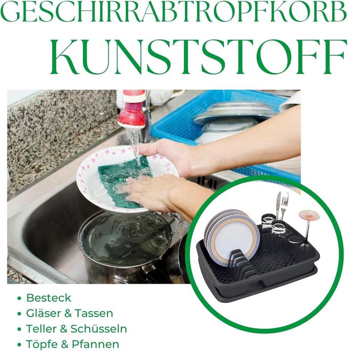 Actual product image Novaliv Dish drainer with drip tray