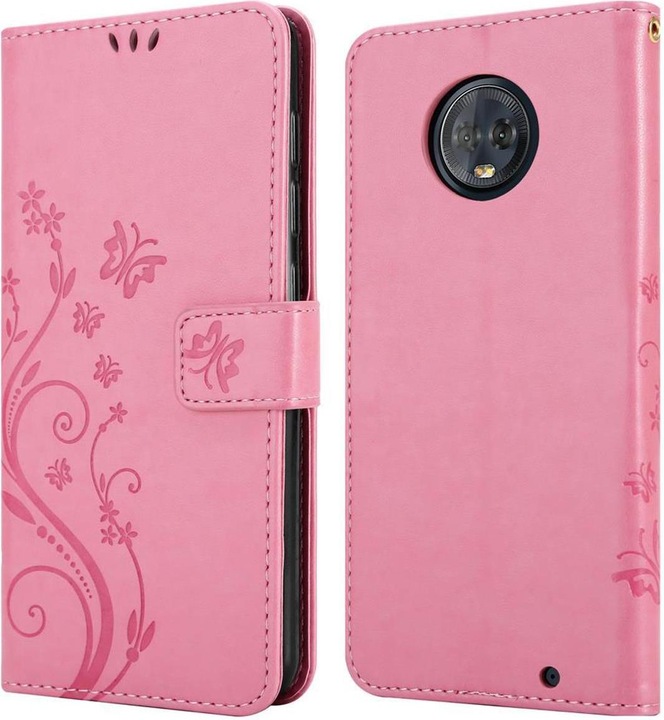 Produktbild Cadorabo Flower Book Cover (Motorola Moto G6 Plus)