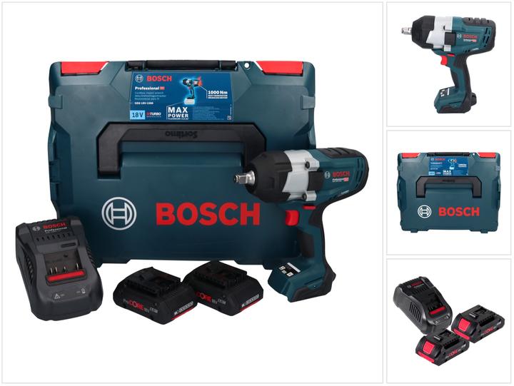 Actual product image Bosch Professional GDS 18V-1000 Professional cordless impact wrench 18 V 1000 Nm BITURBO Brushless + 2x ProCORE (Impact wrench)