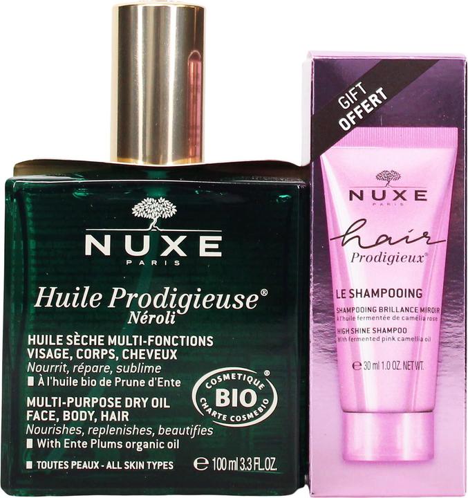 Image du produit Nuxe Coffret Huile Prodigieuse Néroli Huile sèche + Shampooing (Set soin du corps)