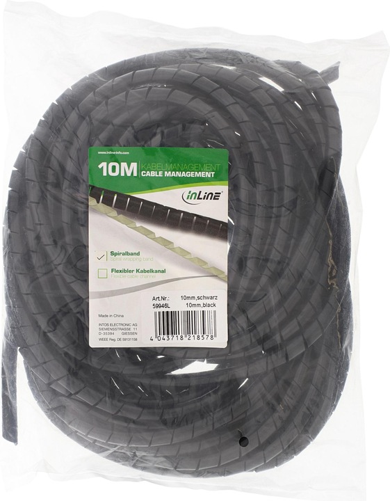 Produktbild InLine Spiralband (Kabelspiralschlauch, 1000 cm)