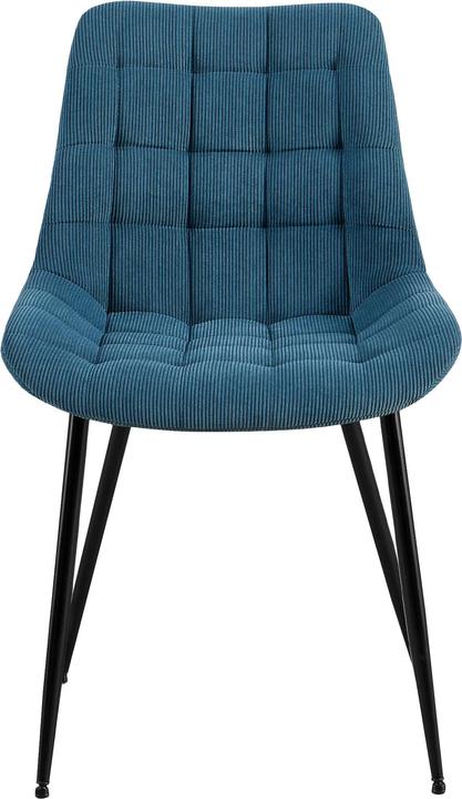 Actual product image CLP Sardna dining chair upholstered in corduroy with backrest