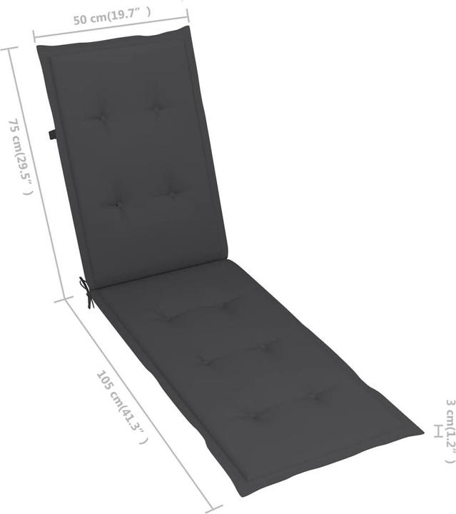 Immagine prodotto vidaXL Liegestuhl (167 cm)