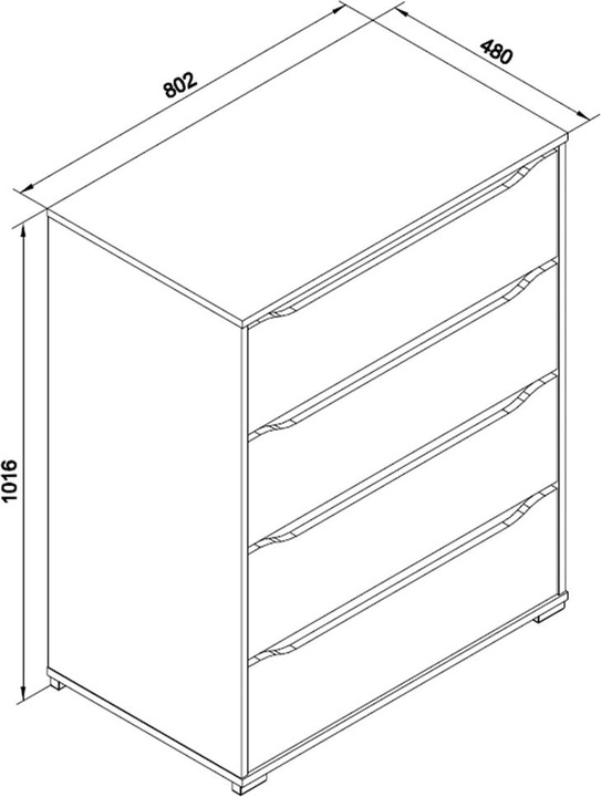 Actual product image Vicco Ruben (102 x 48 x 80 cm)