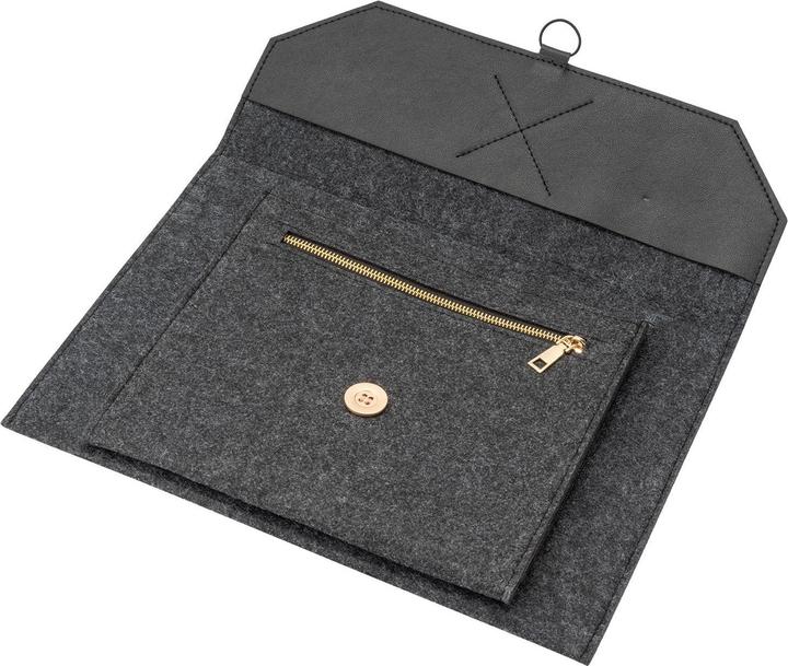 Immagine prodotto 4smarts Torba+podstawka pod laptop/ tablet FoldStand ErgoFix 13" grigio/pistola 456584 (13", Universale)