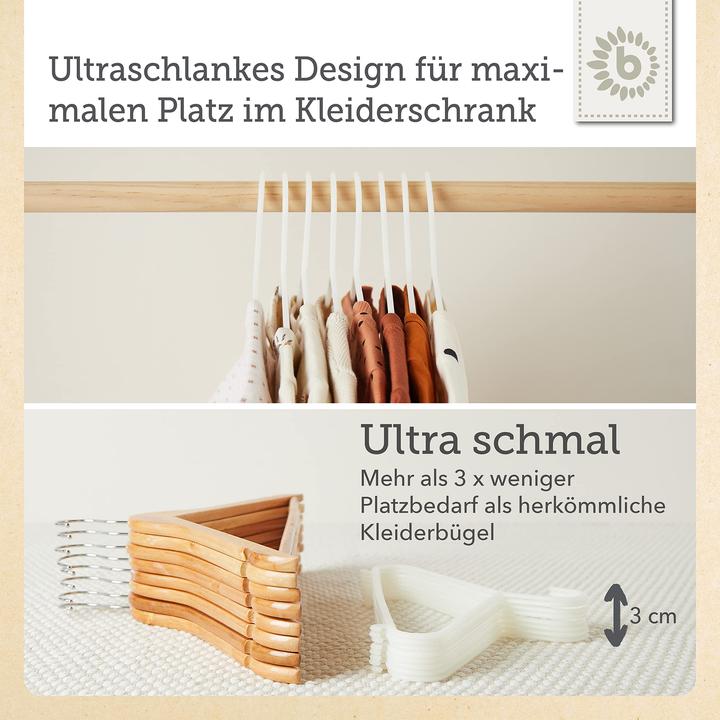 Productafbeelding Bieco Kleerhanger wit (8 x)