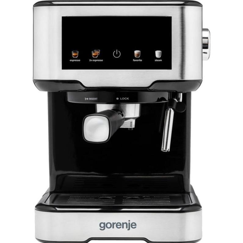 Gorenje Kaffeemaschine ESCM15CD 15 bar, Espressomachine, Zwart, Zilver