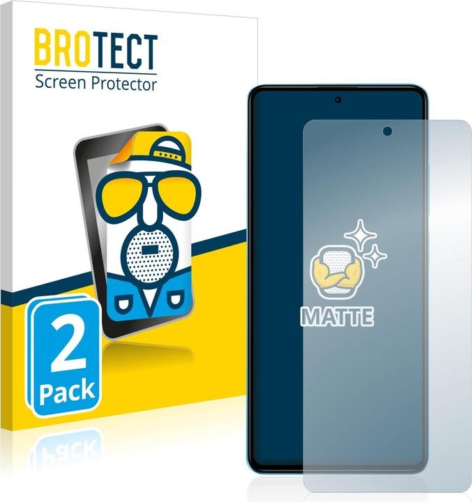 Actual product image BROTECT Anti-glare screen protector matt (2 Piece, Xiaomi Poco X5 Pro)