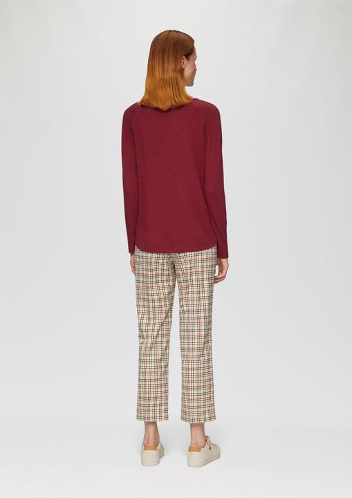 Produktbild S.Oliver T-Shirt Langarmshirt mit Flammgarnstruktur und Raglanärmeln (36)