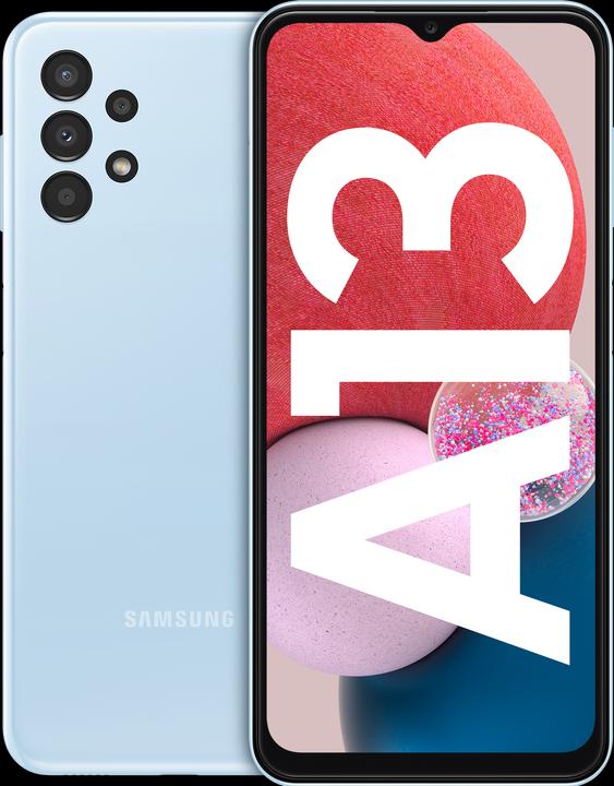 Actual product image Samsung Galaxy A13 (64 GB, Light blue, 6.60", Dual SIM, 50 Mpx, 4G)