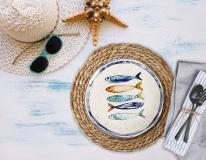 Actual product image La Mer plate flat 26cm shiny Iberian fish (26 cm)