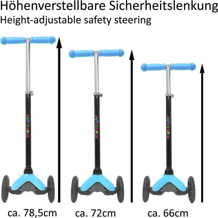 Actual product image Jamara KickLight Scooter blue