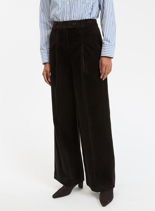 Actual product image La Redoute Collections Weite Cordhose mit Bügelfalte (46)