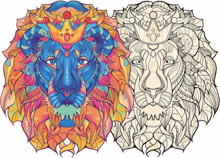 Produktbild Philos Artefakt Holzpuzzle in Löwe (177 Teile)