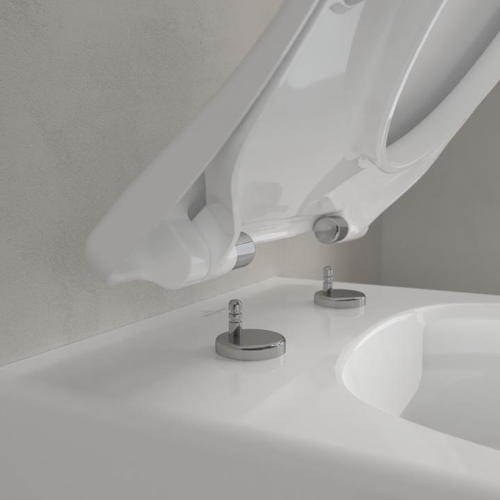 Actual product image Villeroy & Boch V&B WC seat AVENTO SLIMSEAT Scharn a ES m SC function white alpine