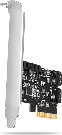 Image du produit Axagon Contrôleur PCES-SA4X4 PCIe 4x port SATA 6G interne + LP