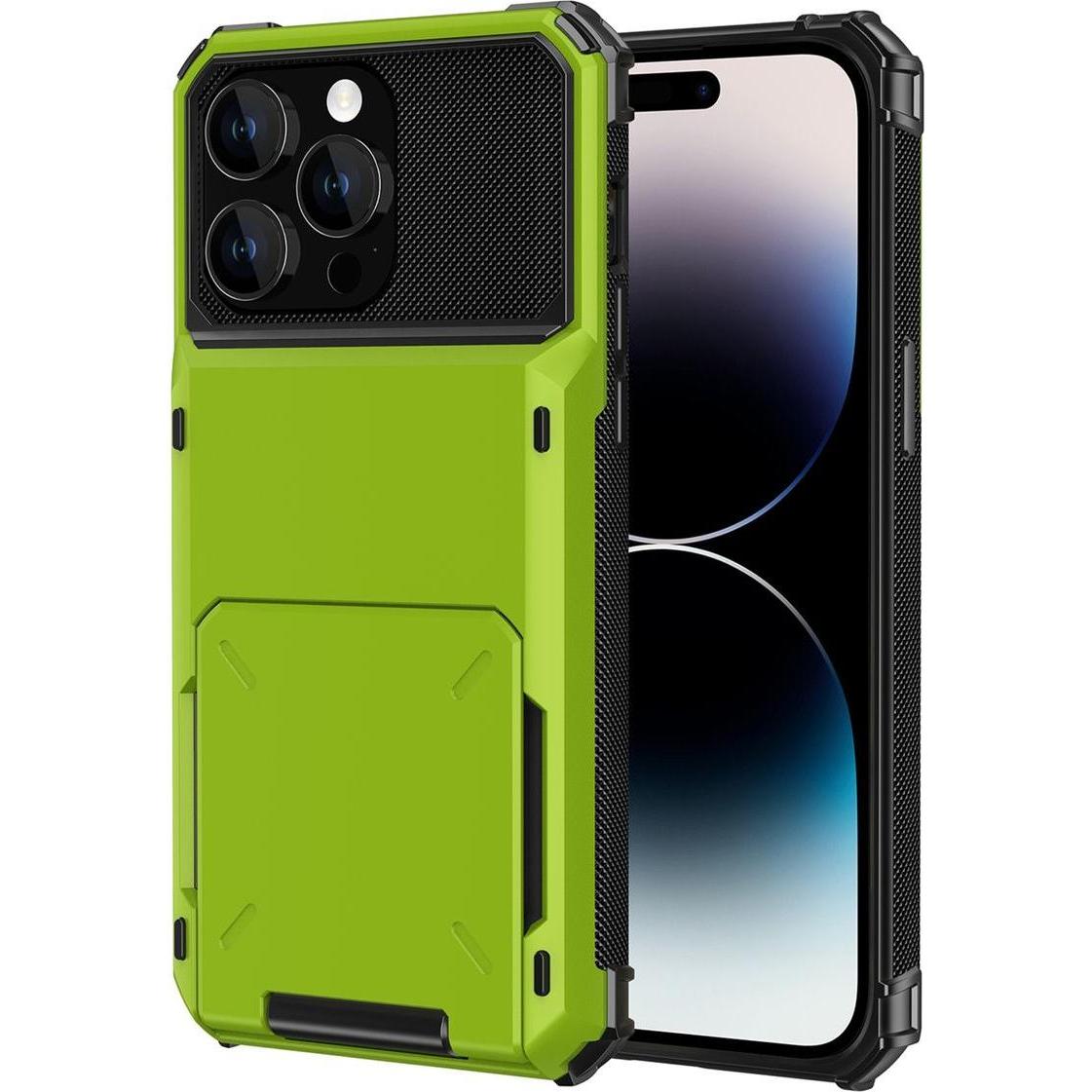 König Design Hülle für Apple iPhone 15 Pro Schutz Handy Case Cover Backcover Kartenfach Etuis (Apple iPhone 15 Pro), Sma...