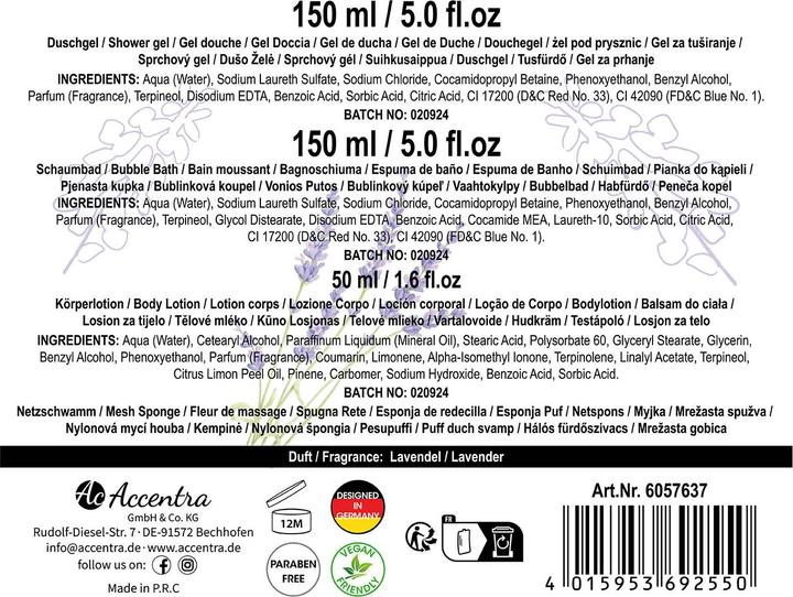 Produktbild Accentra Lavendel (Haarpflege Set)