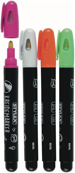 Produktbild Stylex Kreidemarker farbig 1-3mm 4er (4x)
