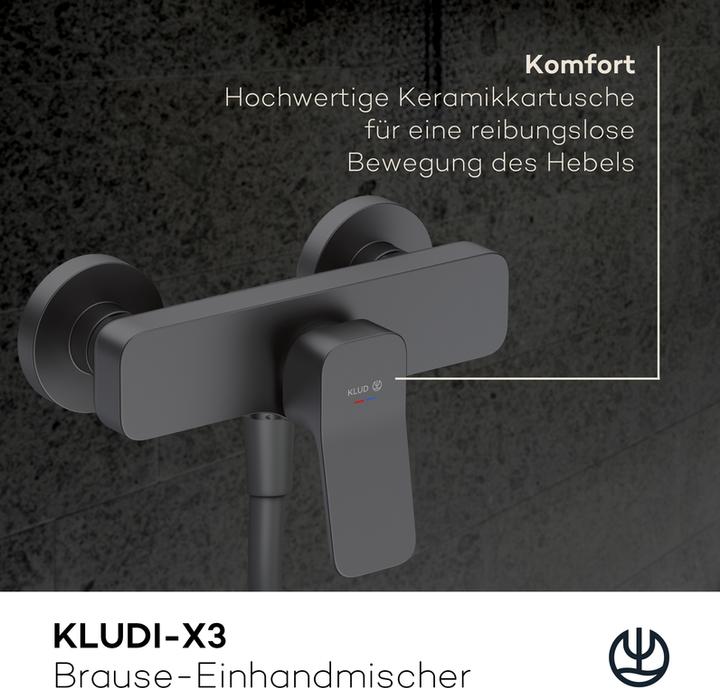 Produktbild Kludi X3 Duscharmatur Aufputz, Brause-Einhandmischer