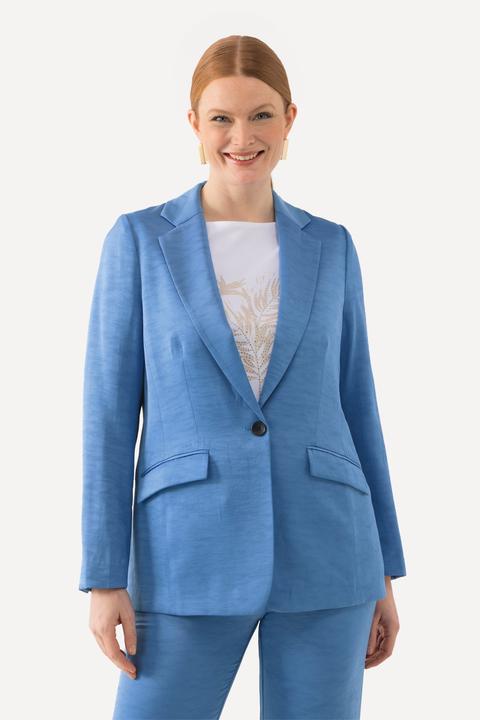 Produktbild Ulla Popken Blazer, Struktur, Reverskragen, Knopfverschluss (50)