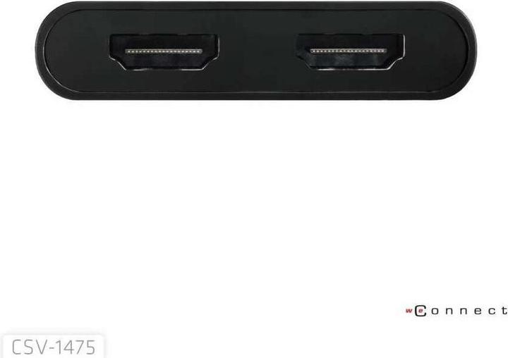 Actual product image Club 3D Club3D Adapter USB-C (USB A Adapter) > 2x HDMI 4K@60Hz St/Bu retail (HDMI, 18.50 cm)