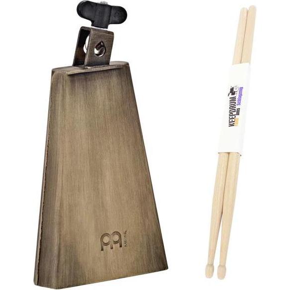 Meinl MJ-GB Mike Johnston Groove Bell Cowbell mit Drumsticks (Perkussion), Perkussion