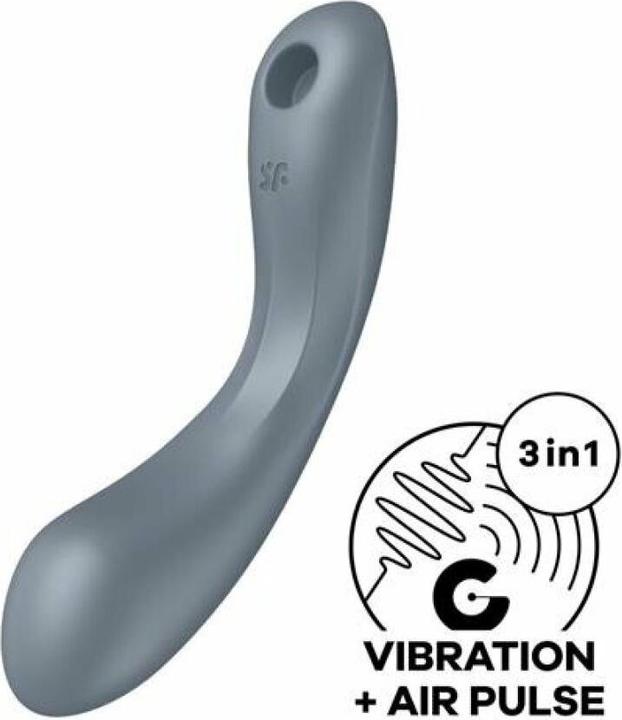 Produktbild Satisfyer Curve Trinity 1 Air Pulse Vibration Grau