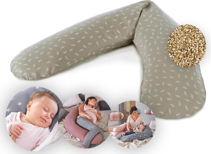 Actual product image Theraline Nursing Pillow "The Original" with Spelt Filling incl. Cover 190 cm (190 cm)