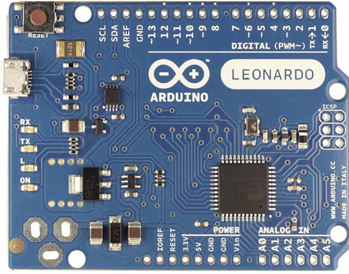 Immagine prodotto Arduino Leonardo originale (ATmega 32U4) senza intestazioni