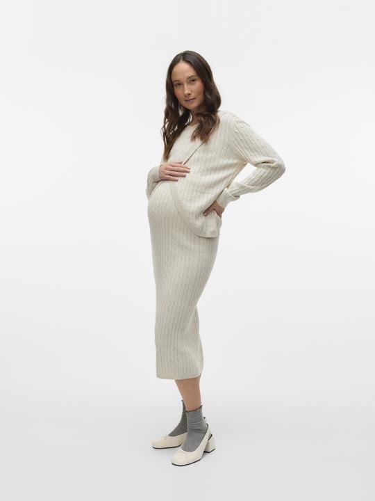 Immagine prodotto Mamalicious Normal geschnitten Rundhals Gerippte Ärmelbündchen Strickoberteil Gestricktes Oberteil