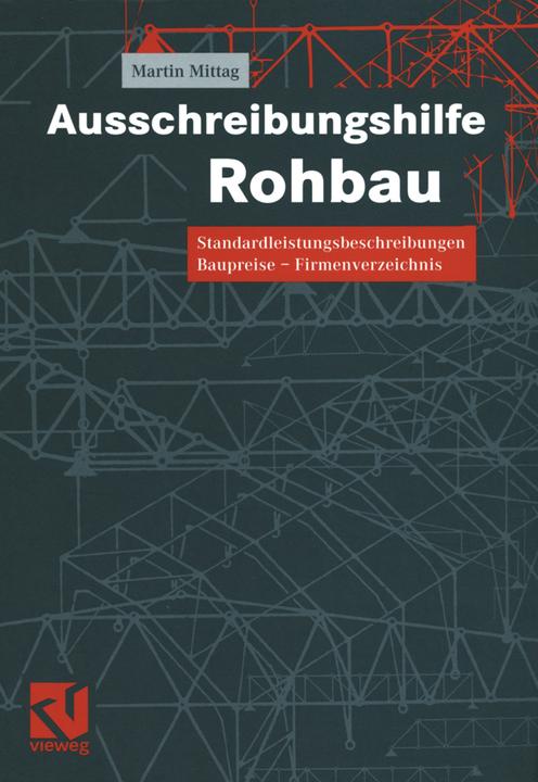 Produktbild Ausschreibungshilfe Rohbau (Deutsch, Martin Mittag, 2012)
