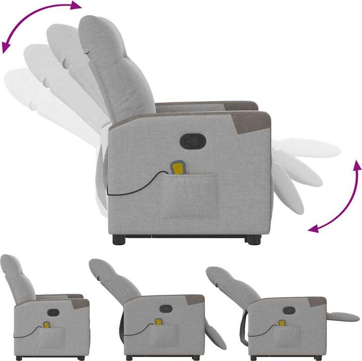 Produktbild vidaXL Massagesessel mit Aufstehhilfe