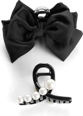 Actual product image Trisa Fashion bobby pin with beads and bobby pin with black mesh (1 pcs.)