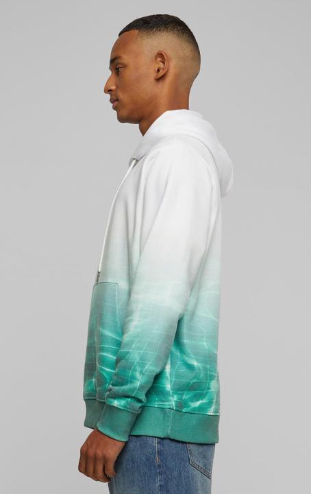 Immagine prodotto Sean John JM221-018-01 Script Logo Pool Print Felpa con cappuccio bianco/verde - 80009 (L)