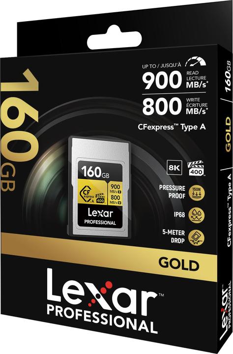 Image du produit Lexar Professional Gold Series 2.0 (160 Go, CFexpress type A)