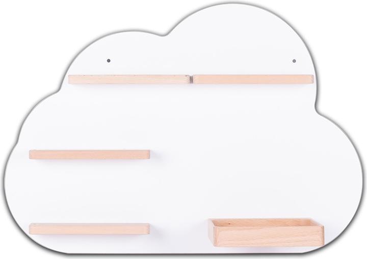 VCM Scaffale in legno nuvola Toniebox Tonies (48 x 19 x 34 cm)
