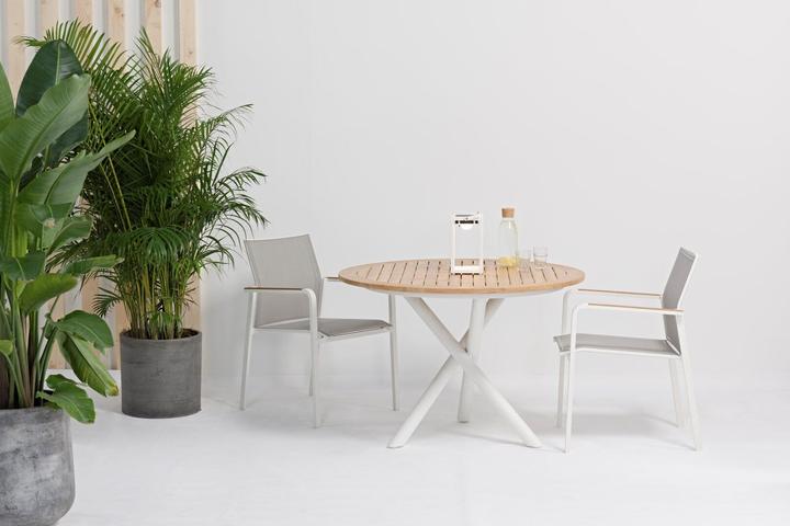 Actual product image Zebra Garden furniture series BEE BEE armchair light grey