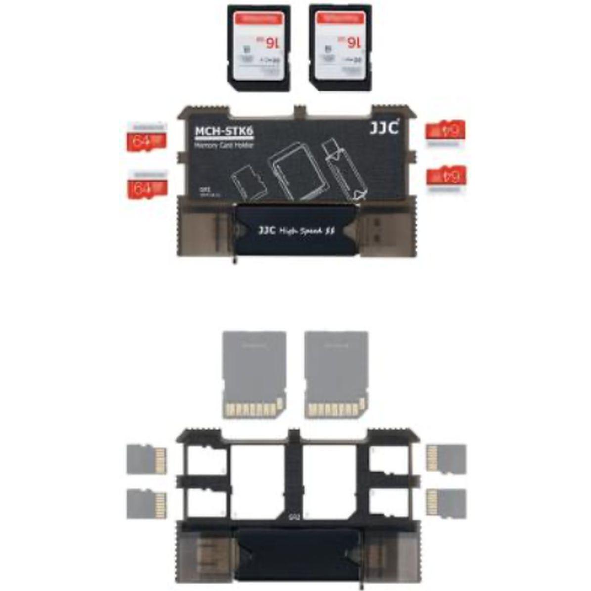 JJC MCH STK6GR Kit porta scheda di memoria (USB 3.0, USB 2.0), Lettore di schede di memoria