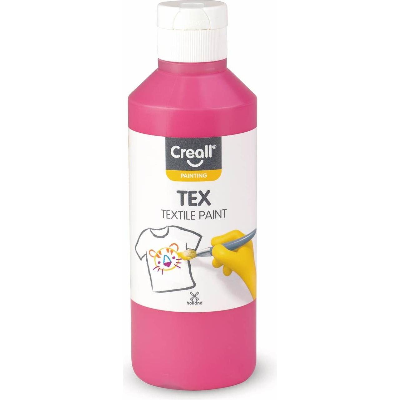 Thumbnail - Creall, Künstlerfarbe + Bastelfarbe, Textielverf Cyclaam, 250ml (Alpenveilchen, 250 ml)