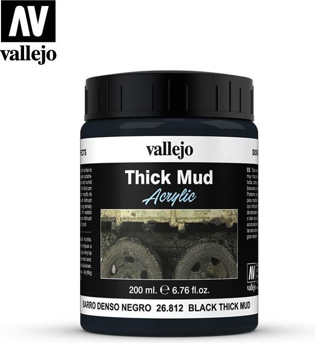 AirbrushKing Black Thick Mud 200ml - Vallejo